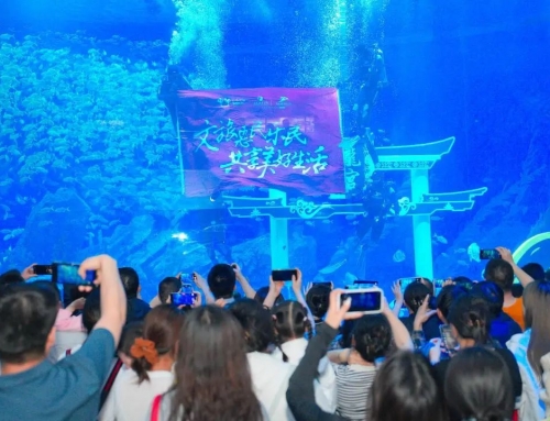 2025年天下文化和旅游消耗增进活动代表团莅临郑州冰球突破海洋公园考察调研，，新融合、、、新场景等提升文旅消耗行动获代表团高度评价